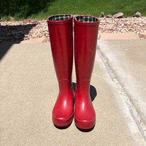 Banana Republic Red Rain Boots